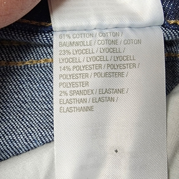 LOGO Blue Denim Jeans Plus Size 22W Tapered Leg - Picture 8 of 8